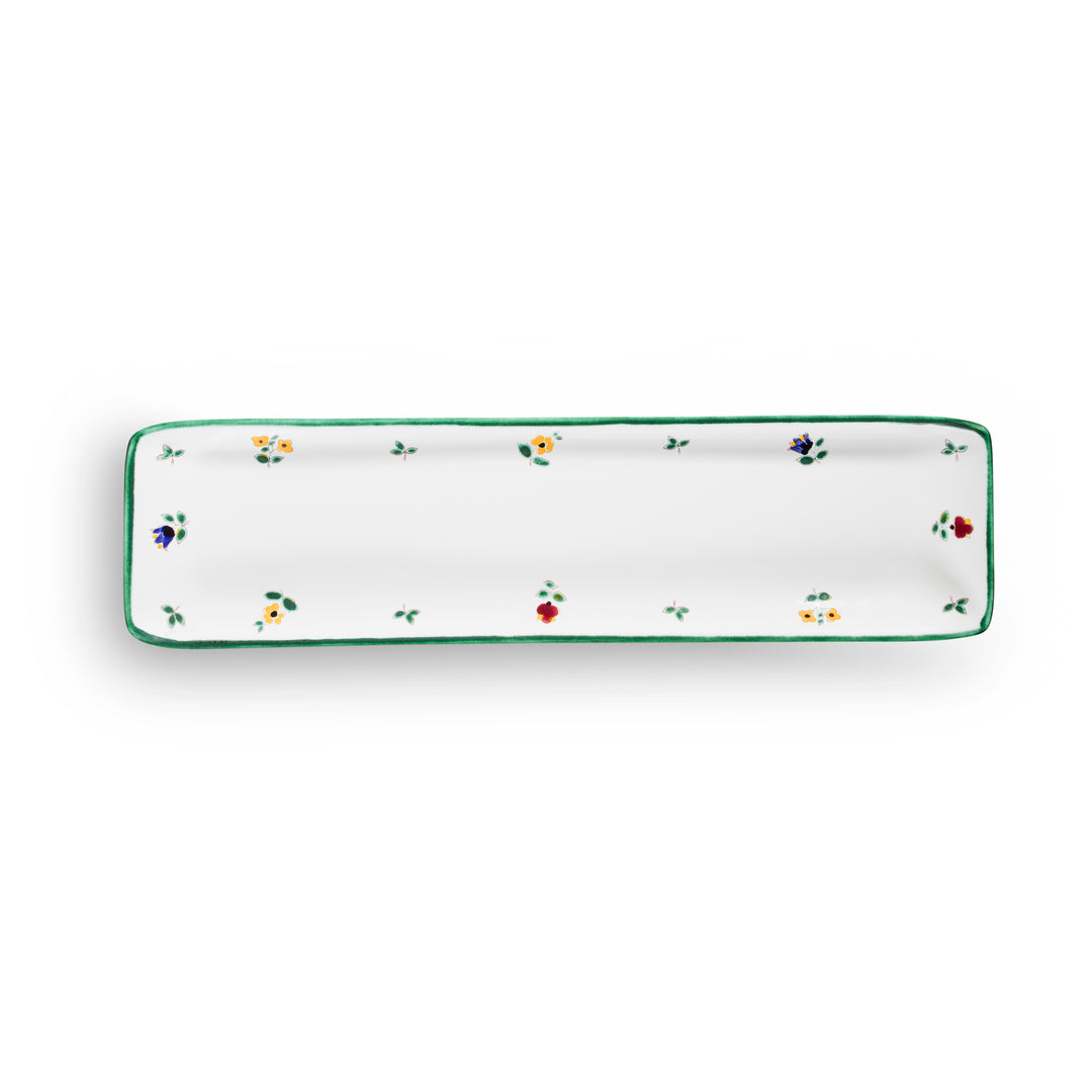 Green-flamed, Stollen plate 42 x 16 cm