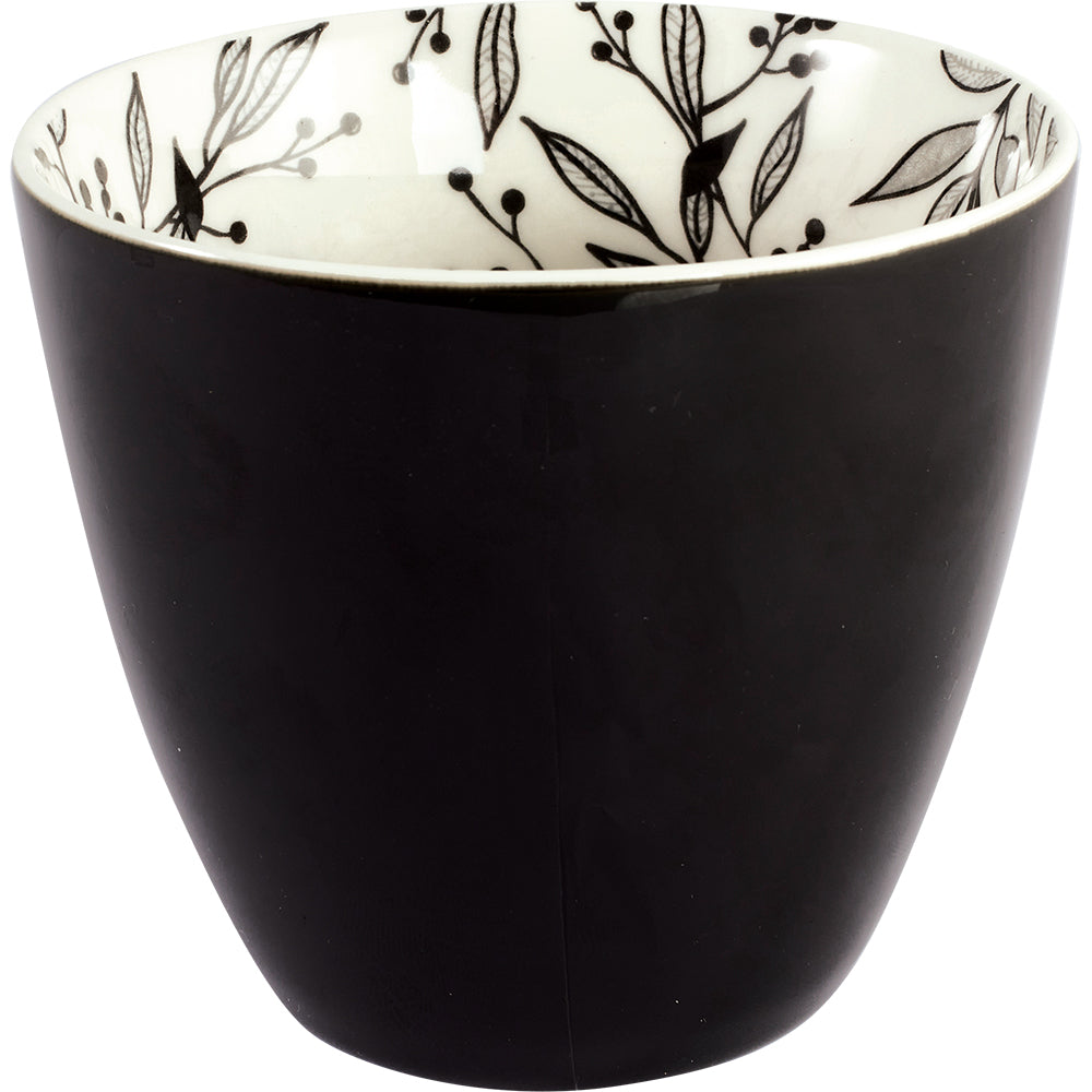 Latte Cup black Drew inside