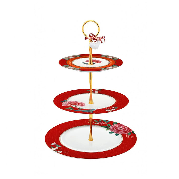 Cake Stand Cake stand 3/Layers Blushing Birds red