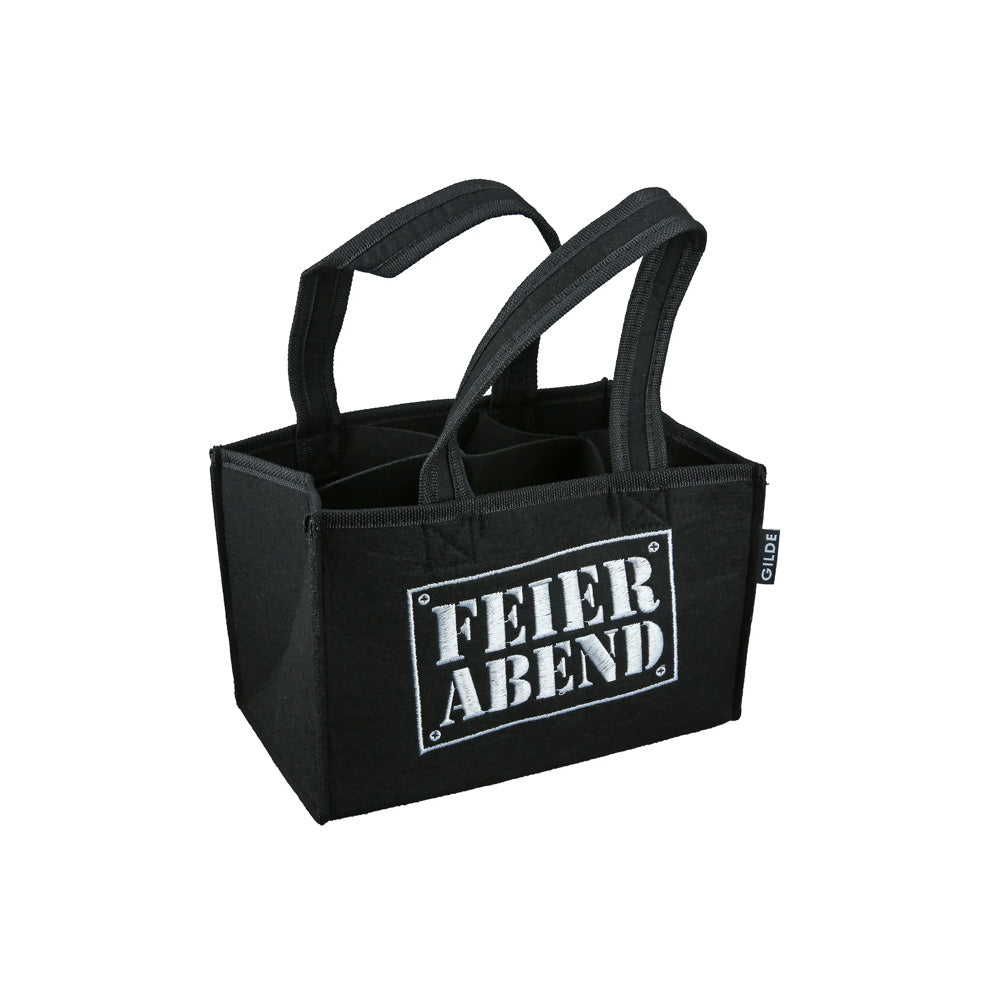 Felt bottle bag 'Feierabend'