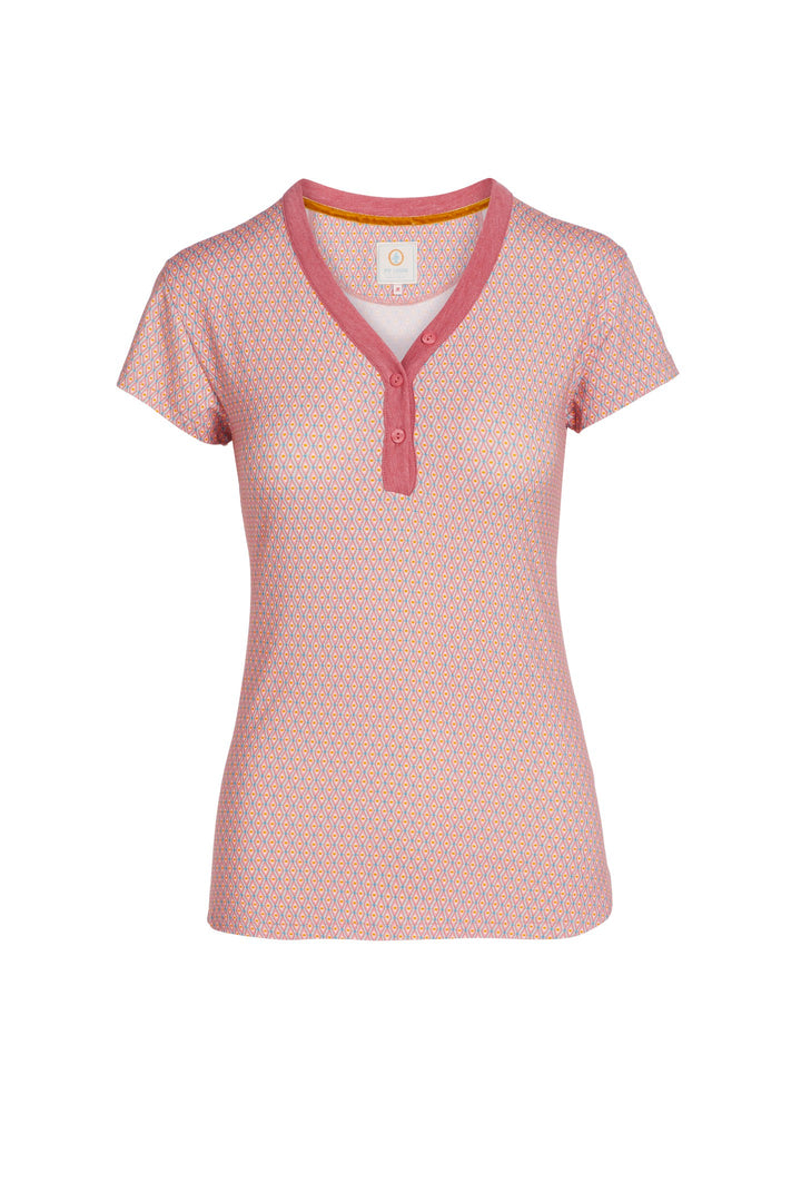 Teca Short Sleeve Shirt Marquise Pink XXL