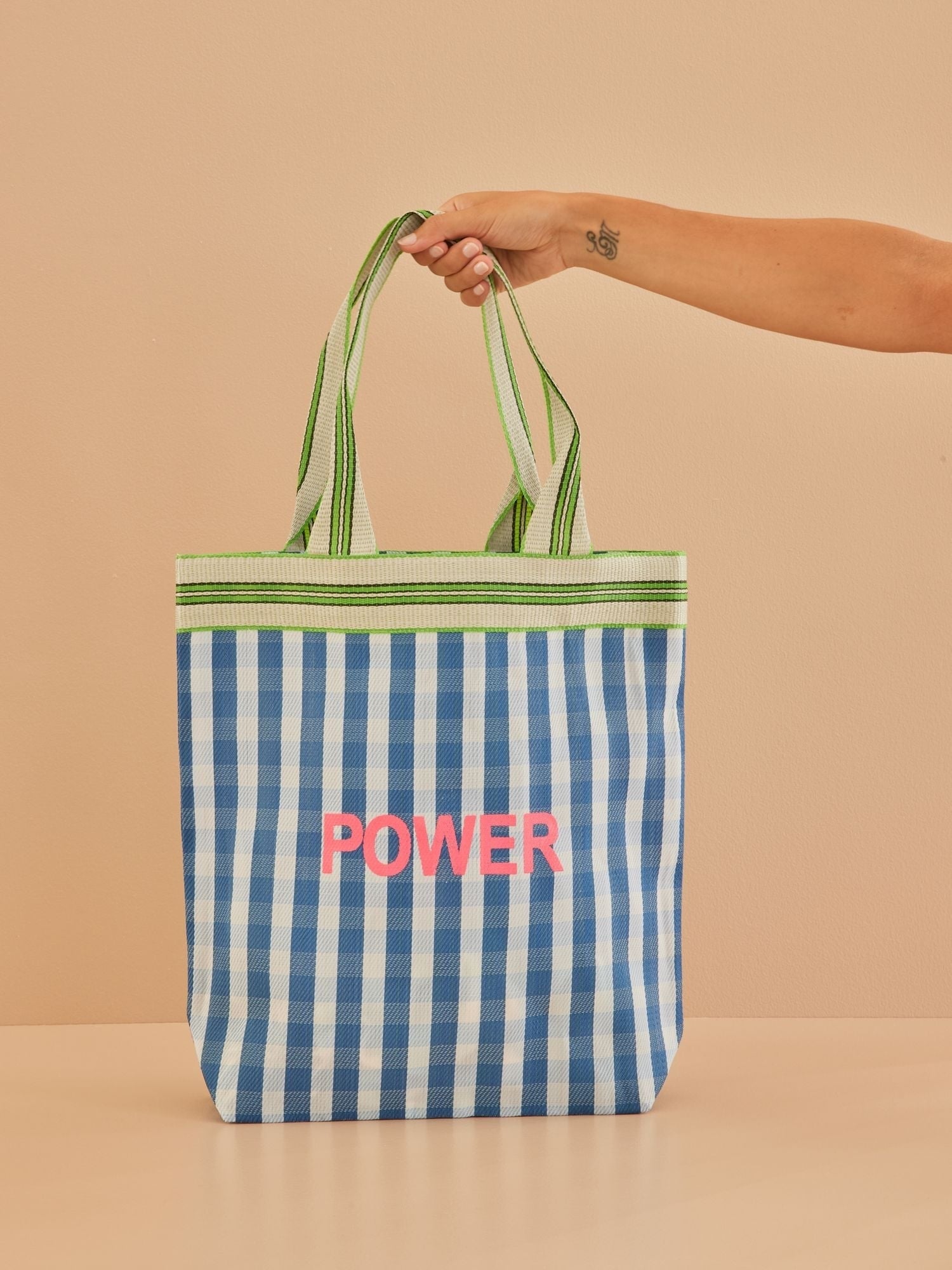 Recycled plastic shopping bag POWER